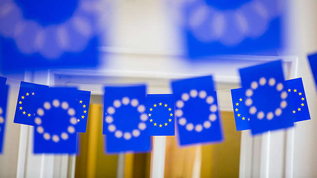 EU-lippuja