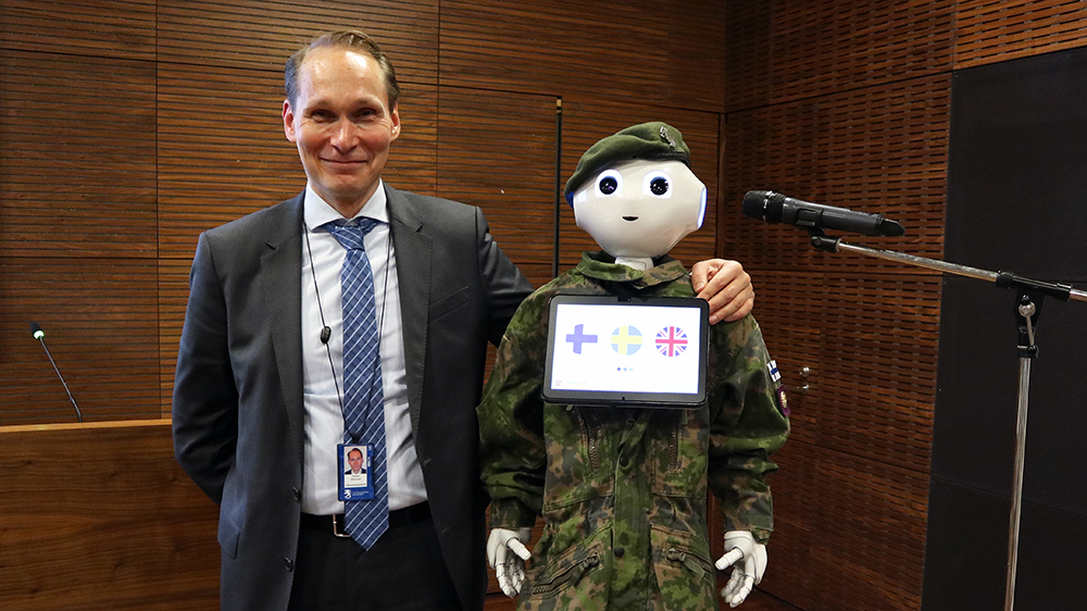 Avslutningstillställningen för robotiseringsförsöken.