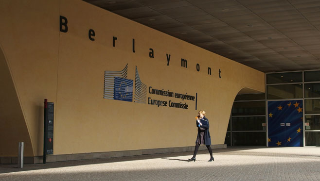 Europeiska kommissionens huvudbyggnaden Berlaymont.