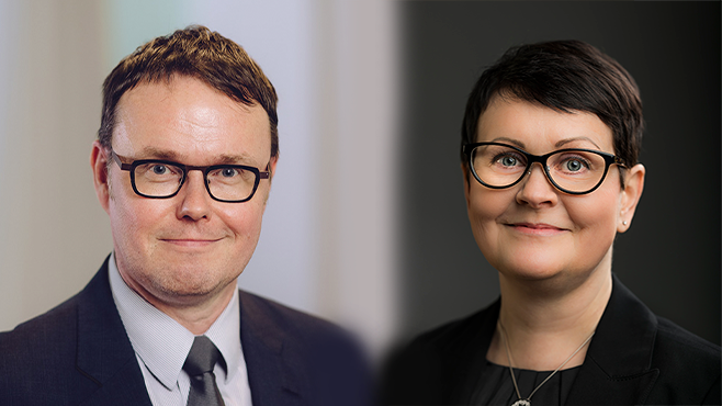 Sami Yläoutinen ja Piia Pekola.