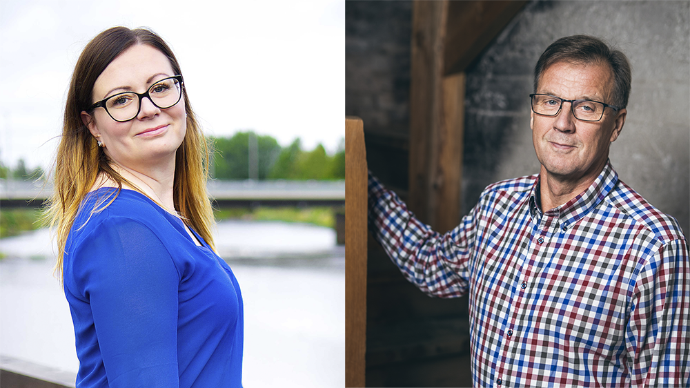 Kaupunginjohtajat Maria Sorvisto ja Kari Karjalainen.