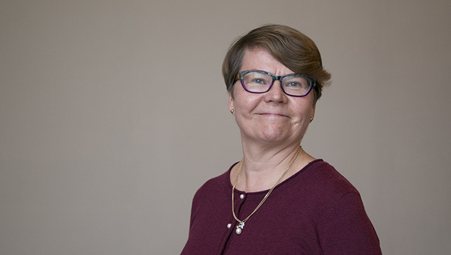 Ohjelmapäällikkö Marjukka Saarijärvi.