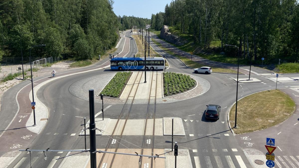 Liikenneympyrä Helsingissä