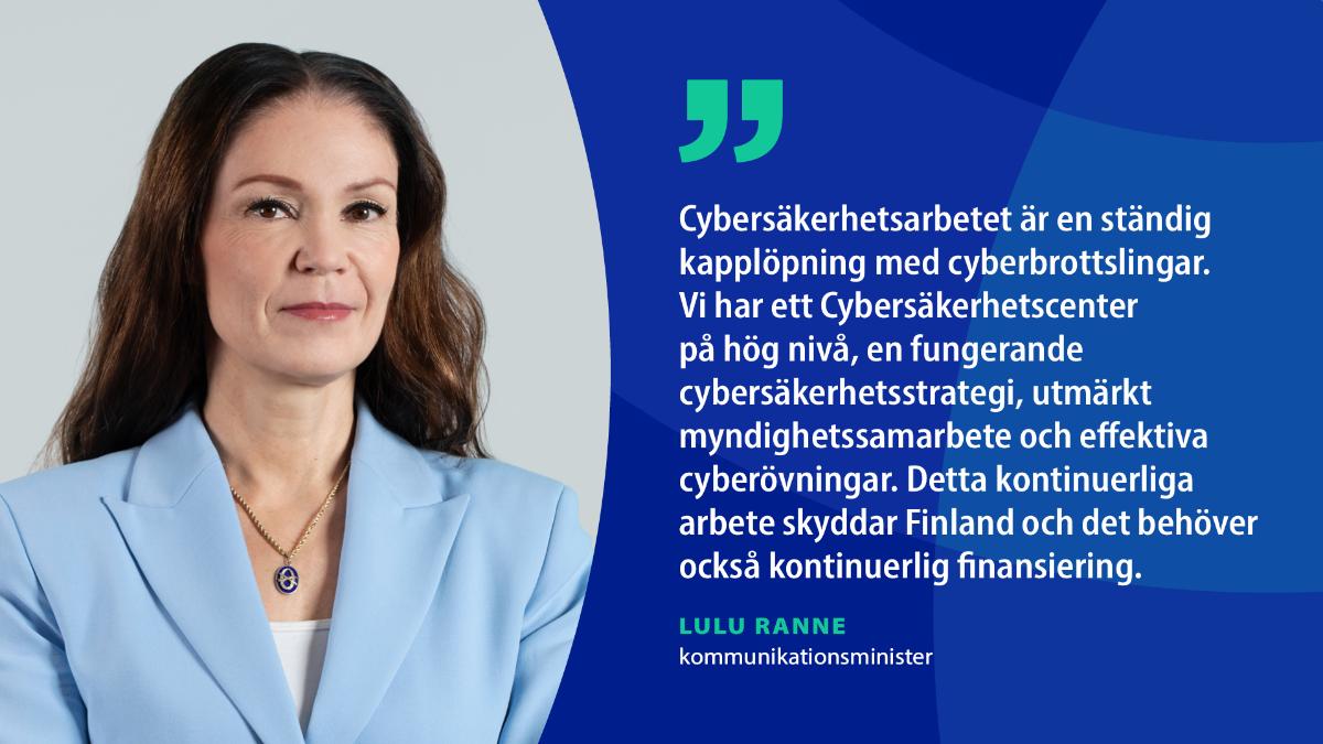 Kommunikationsminister Lulu Ranne.