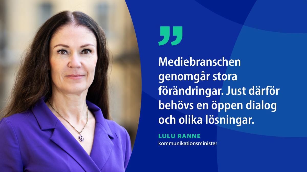 Kommunikationsminister Lulu Ranne.