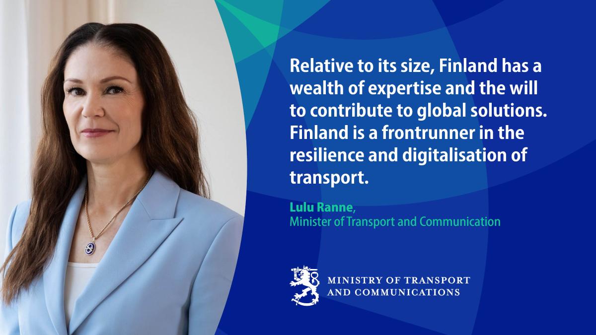 Liikenne- ja viestintäministeri Lulu Ranne.