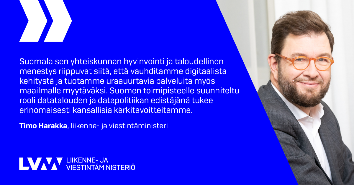 Liikenne- ja viestintäministeri Timo Harakka