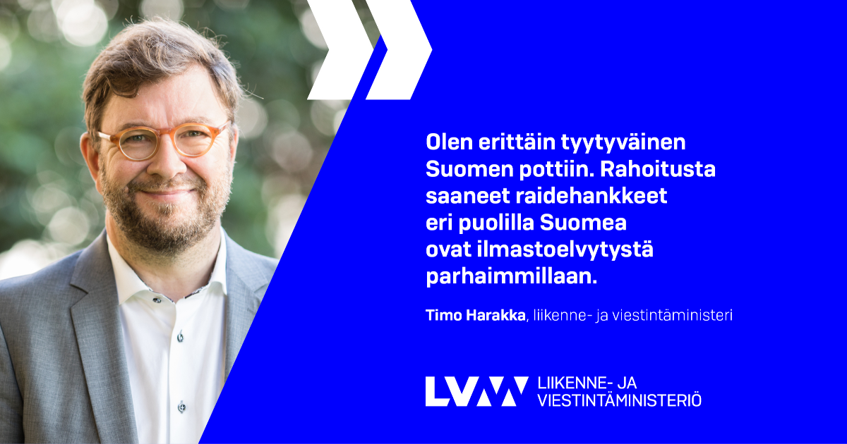 Liikenne- ja viestintäministeri Timo Harakka. (Kuva: Laura Kotila / VNK)