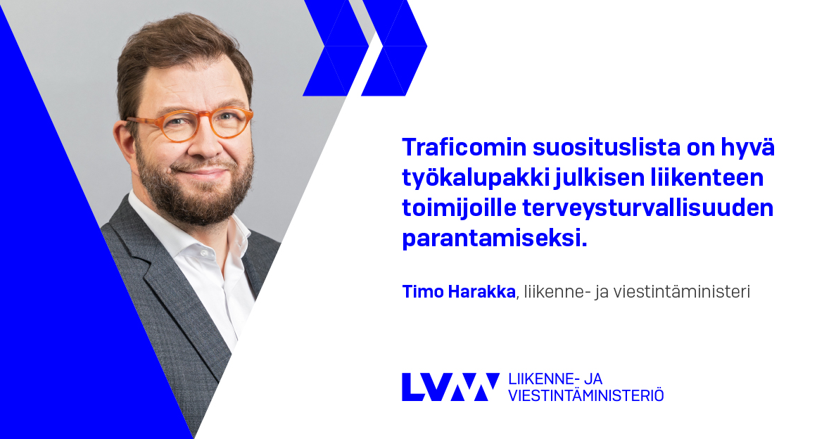 Liikenne- ja viestintäministeri Timo Harakka (Kuva: LVM)