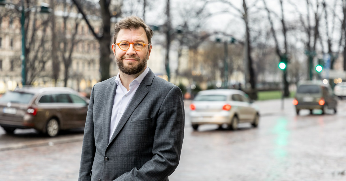 Minister of Transport and Communications Timo Harakka. (Photo: Suvi-Tuuli Kankaanpää, Keksi / LVM)