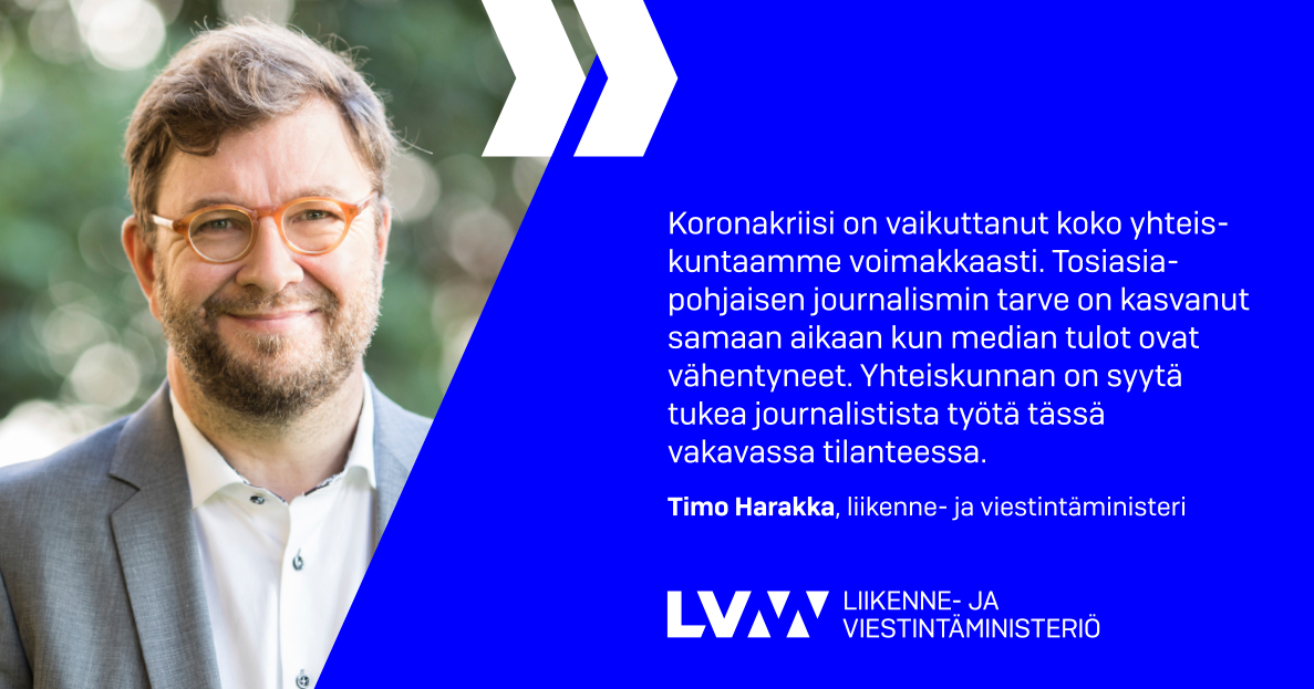 Liikenne- ja viestintäministeri Timo Harakka (Kuva: LVM)