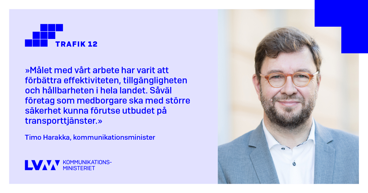 Kommunikationsminister Timo Harakka (Foto: Kommunikationsministeriet)