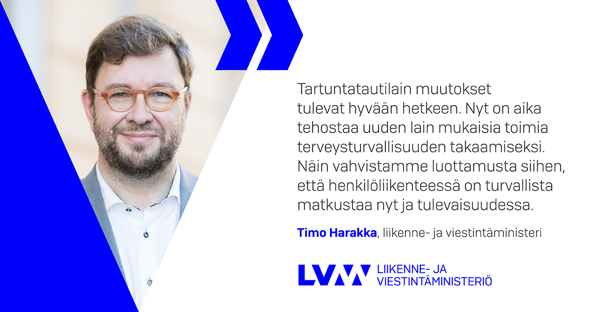 Liikenne- ja viestintäministeri Timo Harakka (Kuva: LVM)