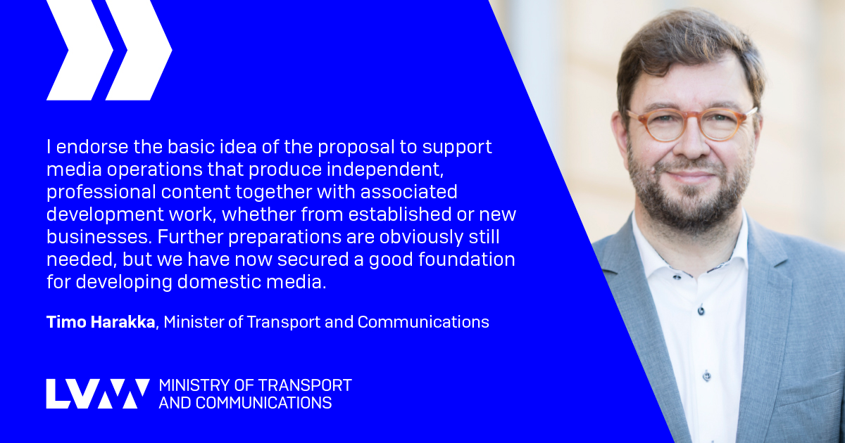 Minister of Transport and Communications Timo Harakka (Photo: LVM, VNK/Laura Kotilainen)