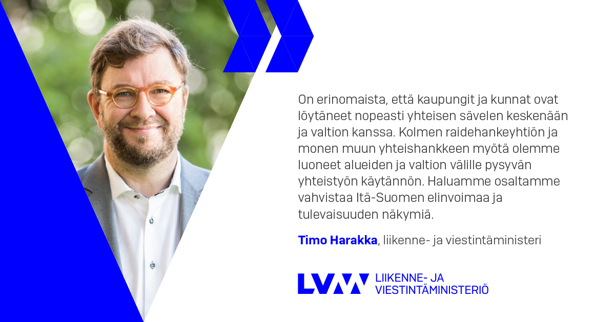 Liikenne- ja viestintäministeri Timo Harakka (Kuva: LVM)
