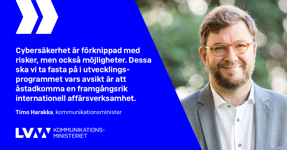 Kommunikationsminister Timo Harakka (Foto: Stadsrådet/Laura Kotila)