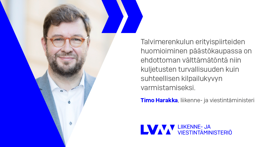 Liikenne- ja viestintäministeri Timo Harakka (Kuva: LVM)