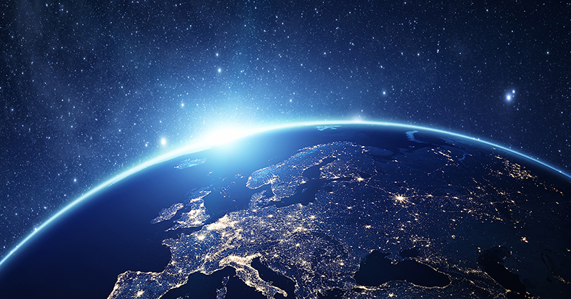 Europa betraktat ur rymden (Foto: Shutterstock)
