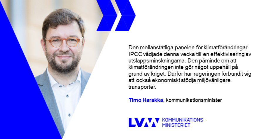 Kommunikationsminister Timo Harakka (Foto: Laura Kotila/Statsrådets kansli)