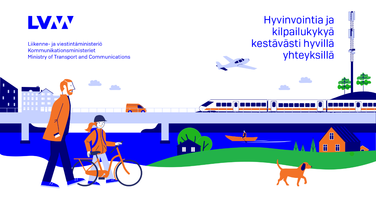 Hyvinvointia ja kilpailukykyä kestävästi hyvillä yhteyksillä. (Kuva: LVM)