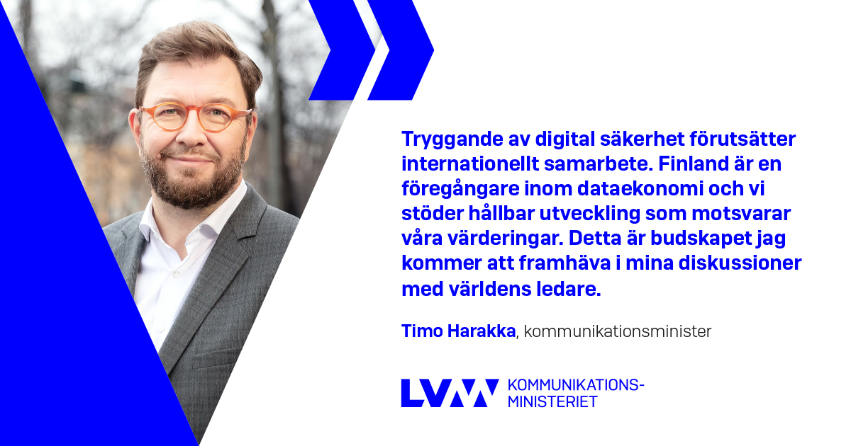 Kommunikationsminister Timo Harakka (Bild: Suvi-Tuuli Kankaanpää, Keksi)