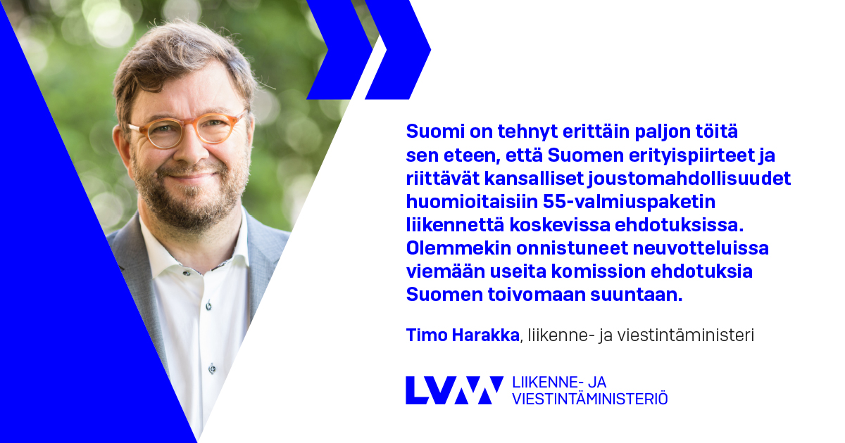 Liikenne- ja viestintäministeri Timo Harakka (Kuva: Laura Kotila/VNK)