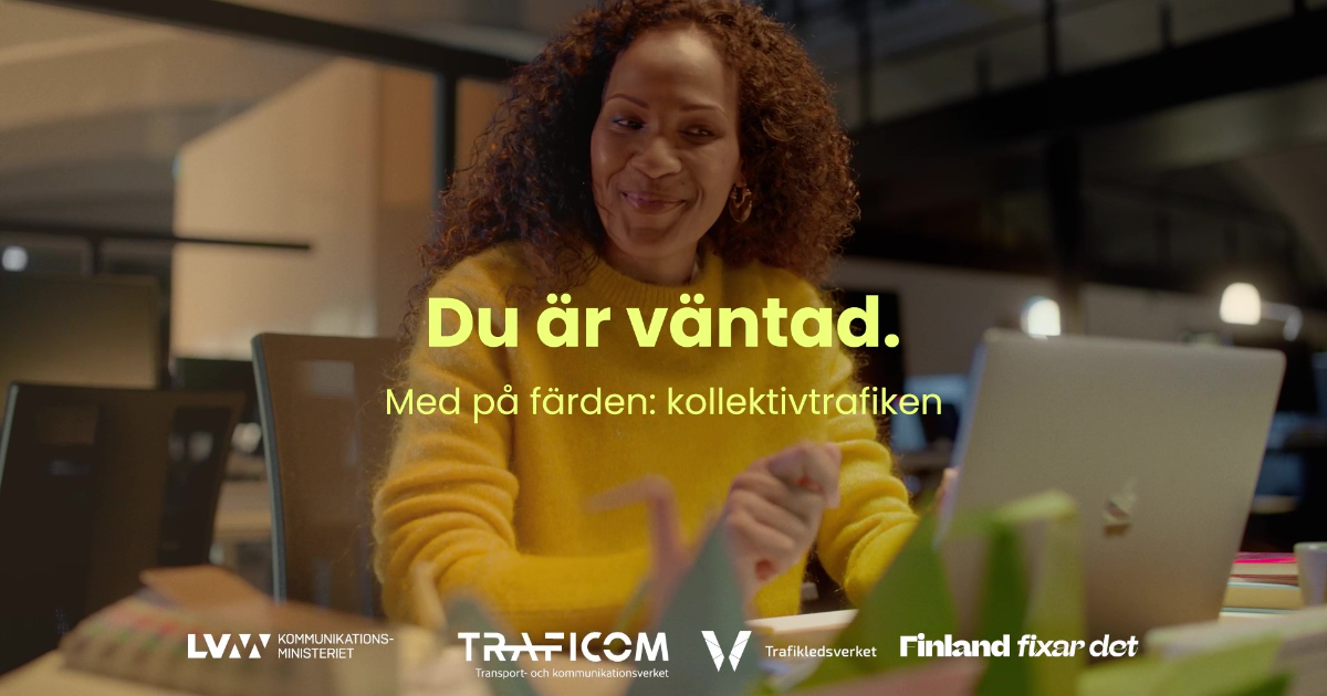 Du är väntad. Med på färden: kollektivtrafiken. (Bild: Hasan & Partners)