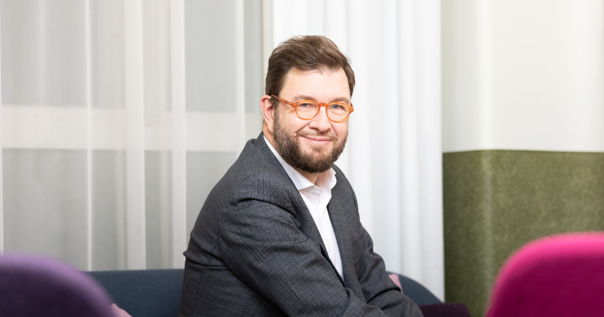 Liikenne- ja viestintäministeri Timo Harakka. (Kuva: Suvi-Tuuli Kankaanpää, Keksi/LVM)
