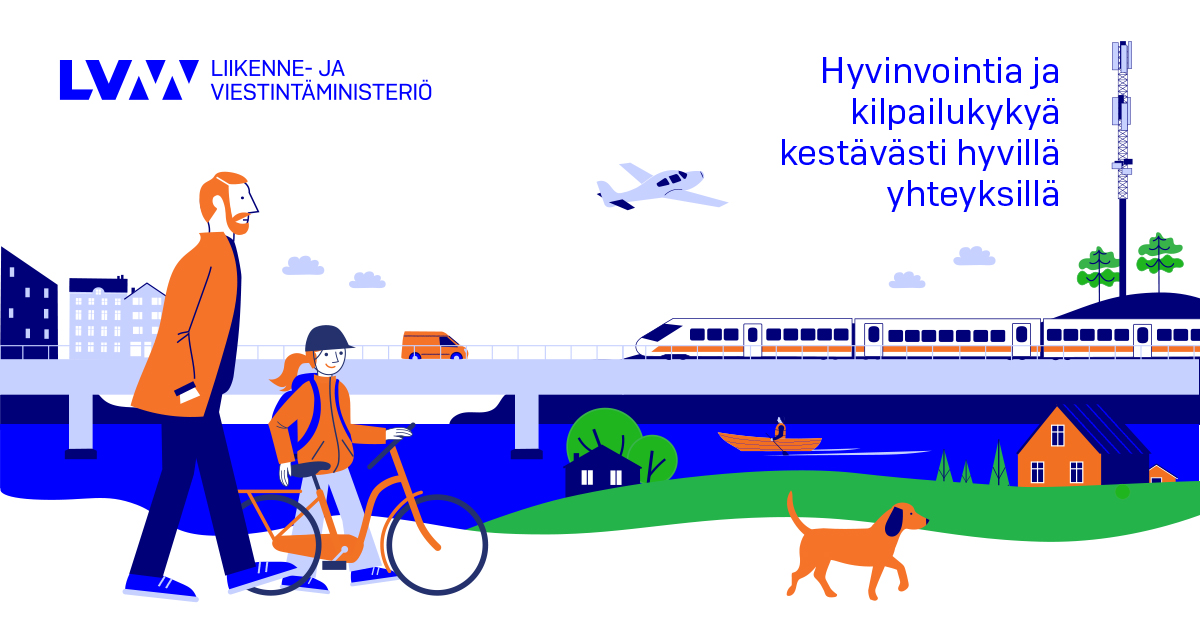 Hyvinvointia ja kilpailukykyä kestävästi hyvillä yhteyksillä. (Kuva: LVM)