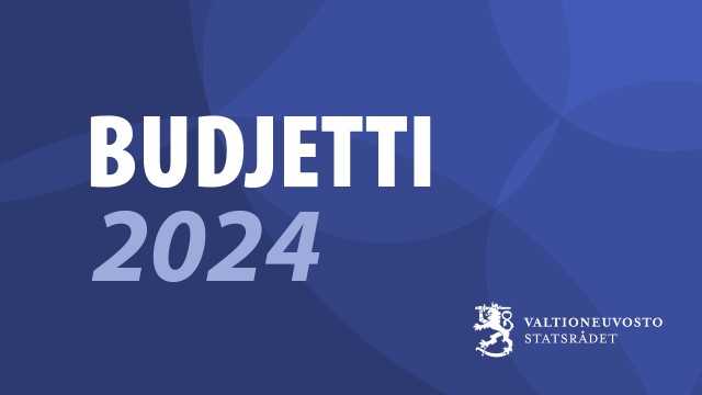 Kuvassa on kirjoitettuna teksti Budjetti 2024