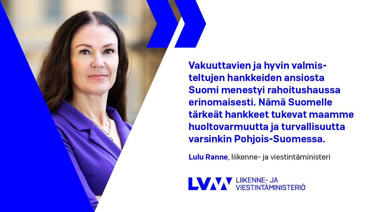 Liikenne- ja viestintäministeri Lulu Ranne