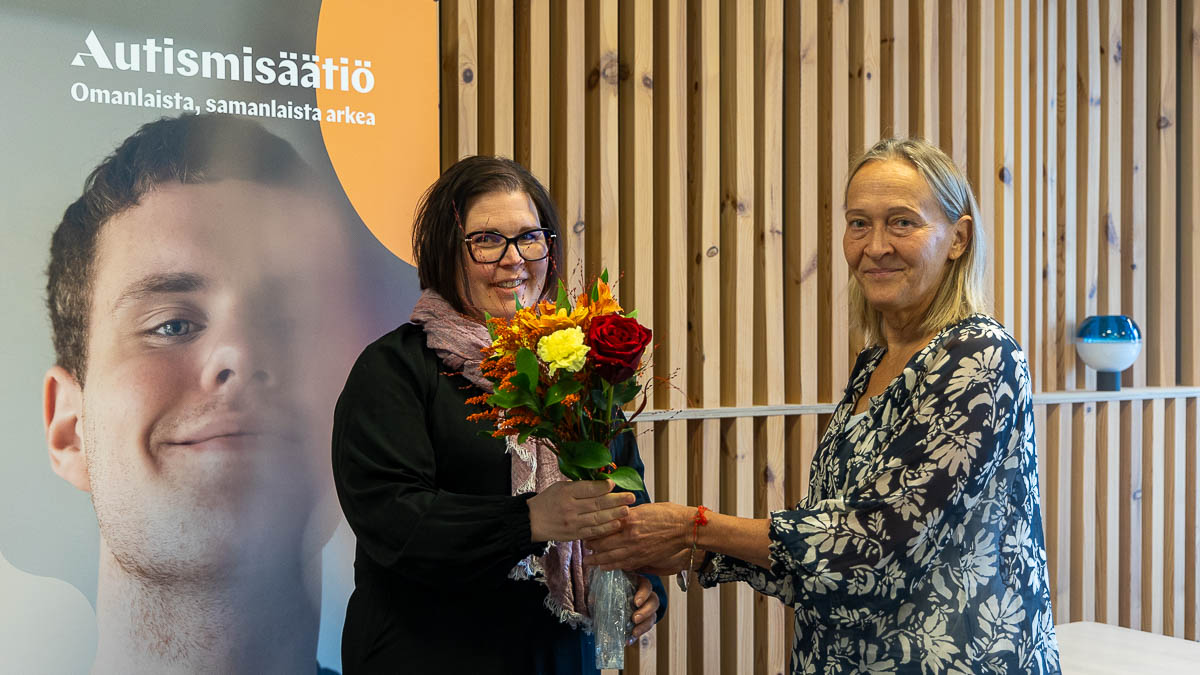 Överlåtelse av en blomsterbukett.