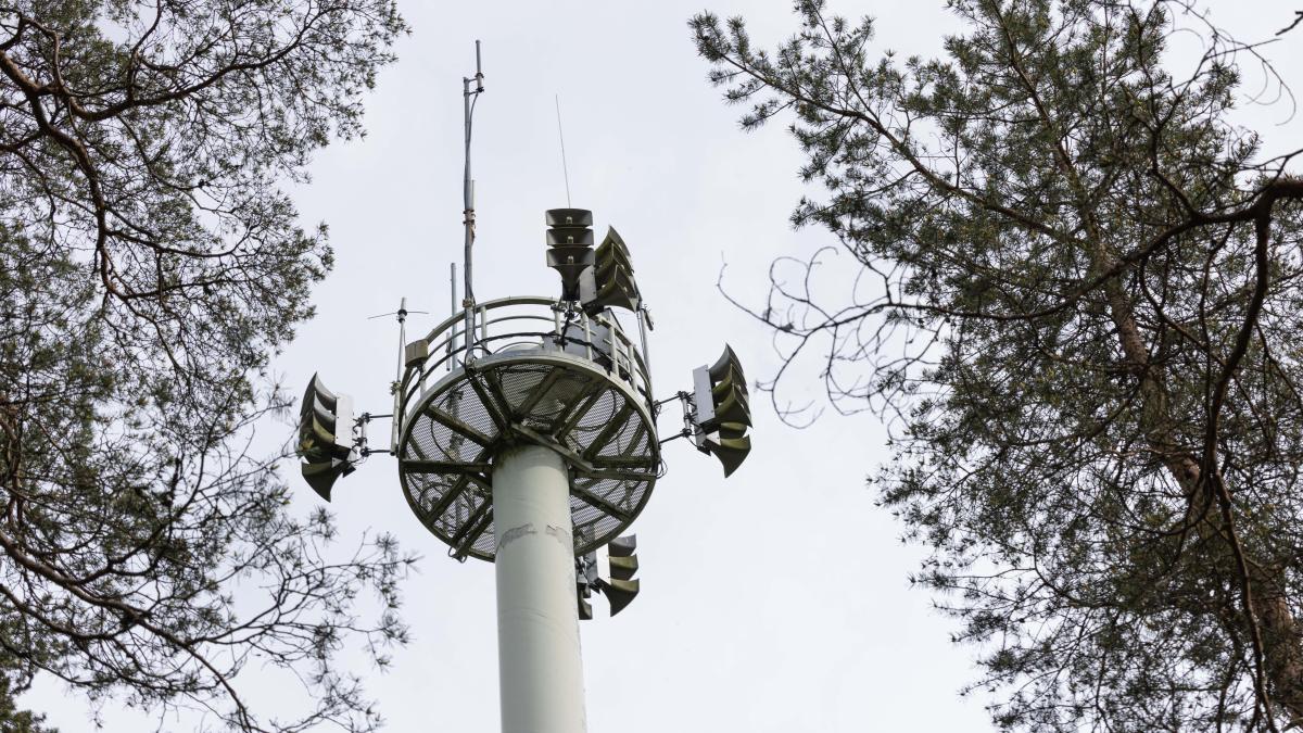 Public warning sirens.