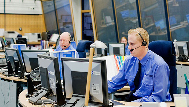 Nödcentraloperatörer.