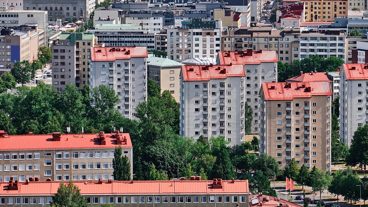 Kaupunkikuvaa Lahdesta.