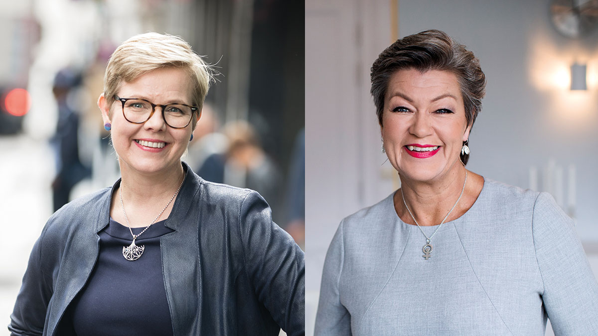 Sisäministeri Mikkonen ja EU-komissaari Johansson