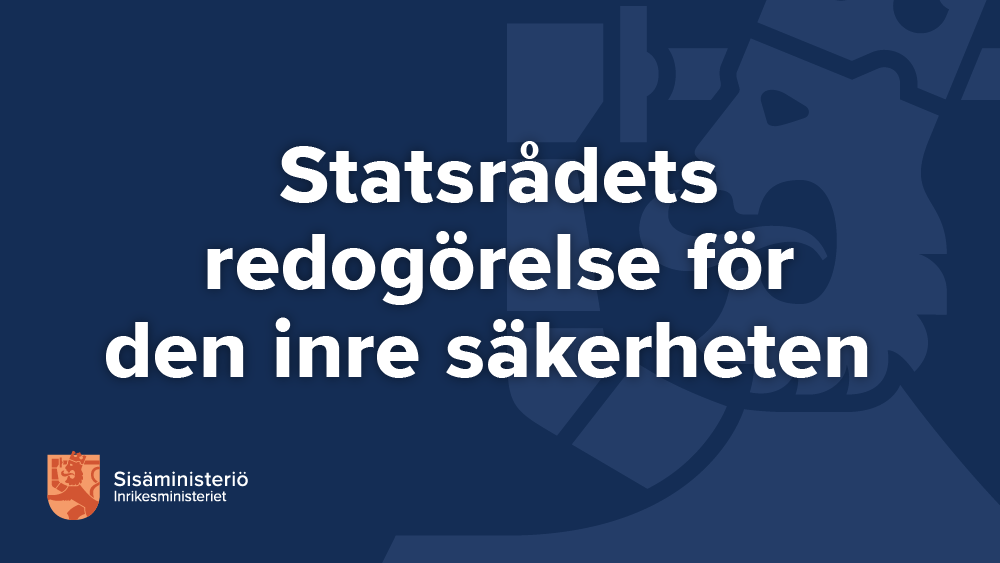 Redogörelsen för den inre säkerheten.