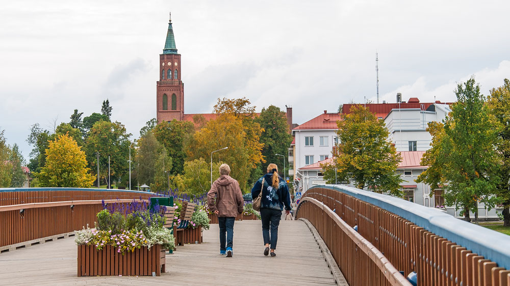 Bild av Nyslott, en av regionstäderna.