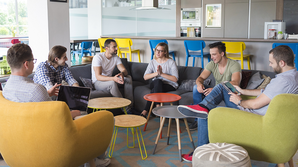 The staff in the meeting.