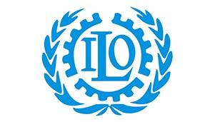 Kuvassa on kansainvälisen työjärjestön (ILO) logo.
