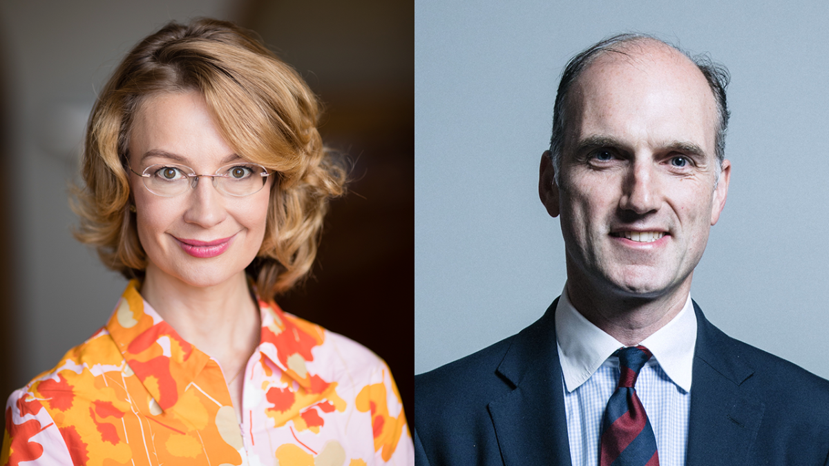 Eurooppa- ja omistajaohjausministeri Tytti Tuppurainen ja Britannian Eurooppa-asioista vastaava ministeri Leo DochertyEuropa- och ägarstyrningsminister Tytti Tuppurainen och Storbritanniens minister med ansvar för Europafrågor Leo Docherty