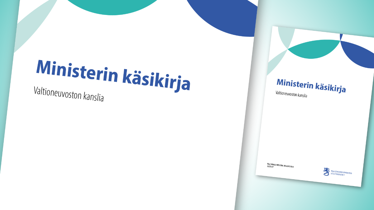 Kuvituskuva Ministerin käsikirjan kannesta