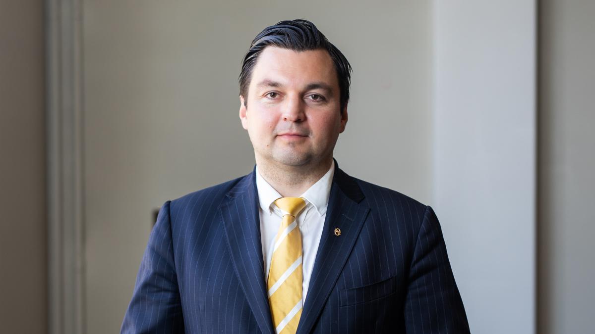 Minister Strand´s portrait