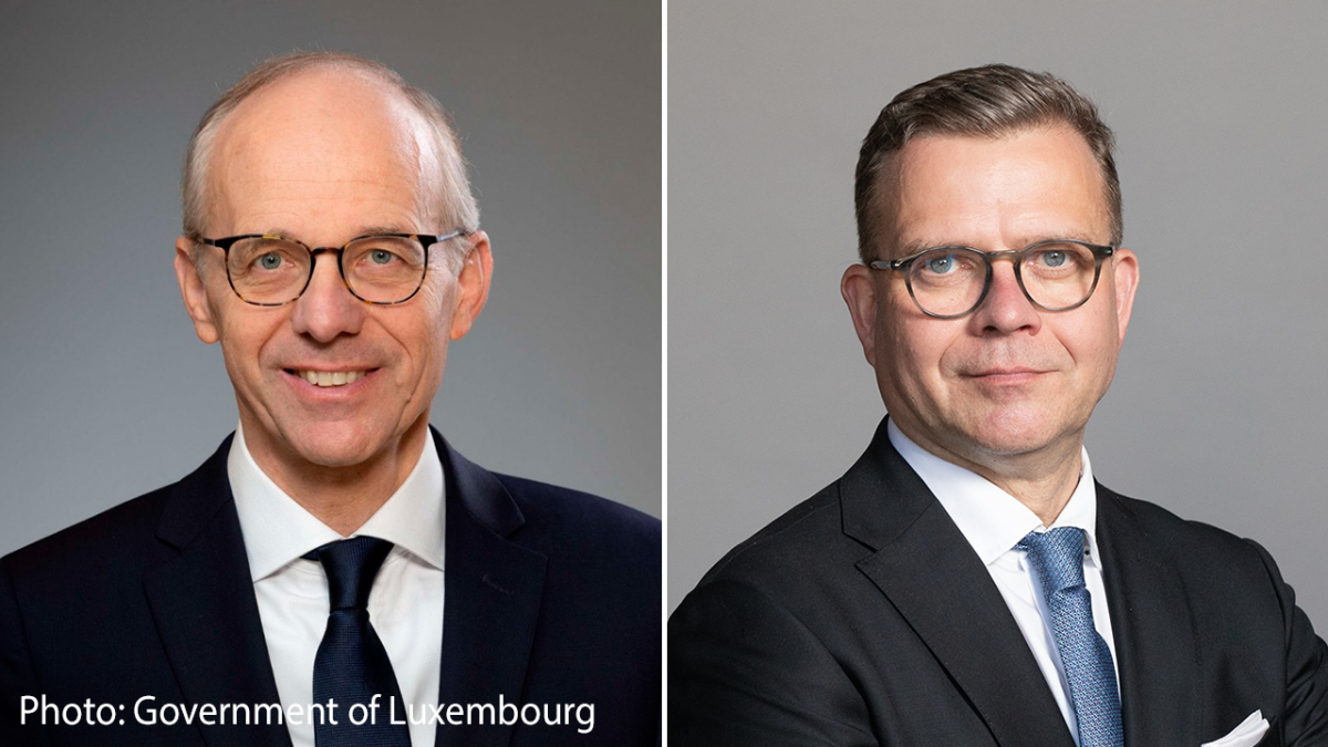 Prime Ministers of Finland and Luxembourg