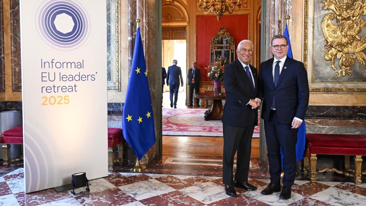 Prime Minister Petteri Orpo and president of the european council Antonio Costa