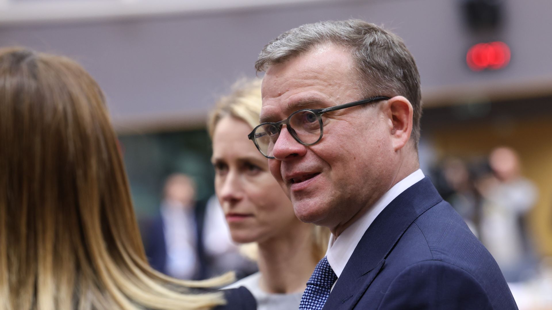 Prime Minister Orpo in the Council meeting room.