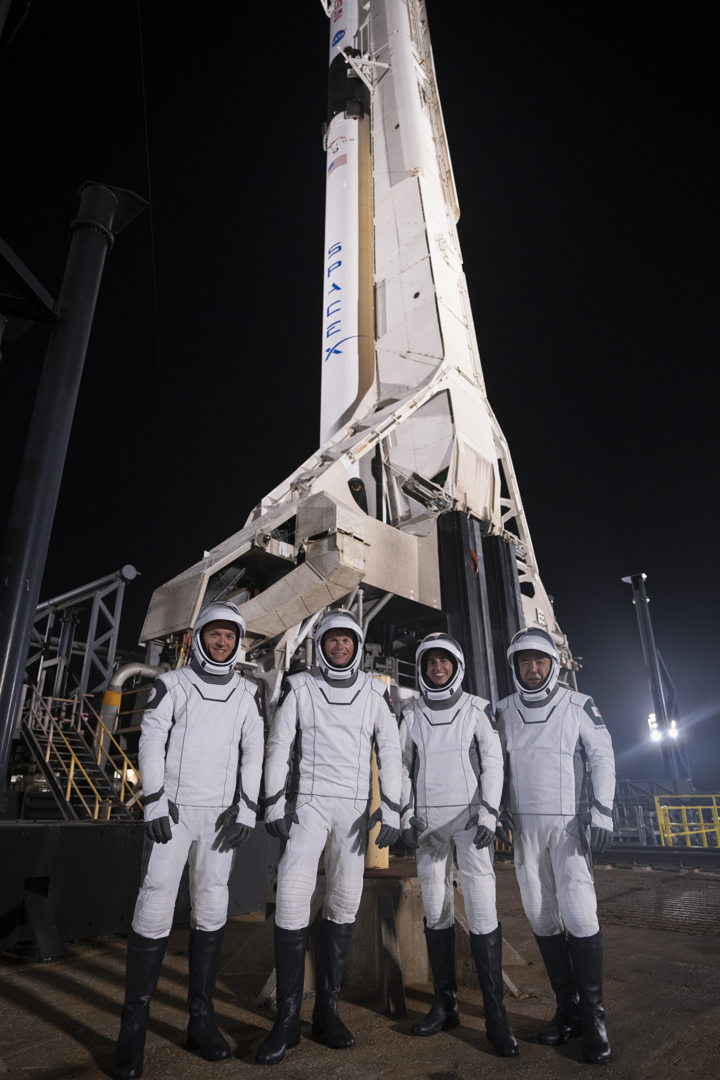 © SpaceX: The Crew-7 team still on Earth.